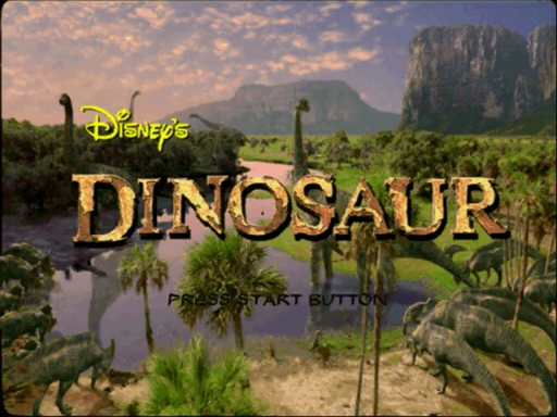 Disney's Dinosaur title screen for Sega Dreamcast